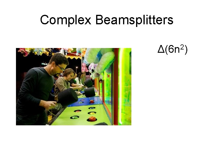 Complex Beamsplitters Δ(6 n 2) 