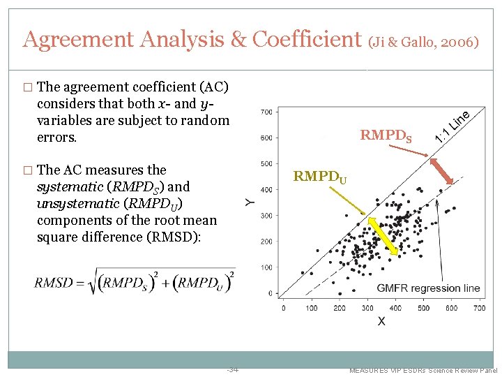 Agreement Analysis & Coefficient (Ji & Gallo, 2006) � The agreement coefficient (AC) considers