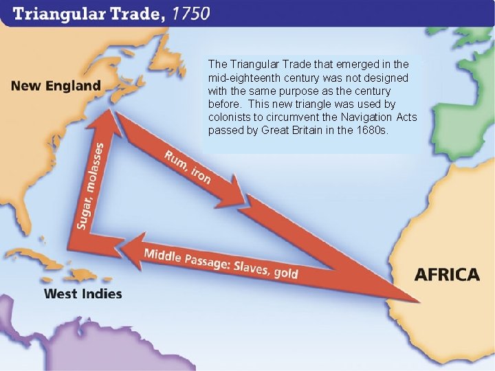 The Triangular Trade that emerged in the mid-eighteenth century was not designed with the