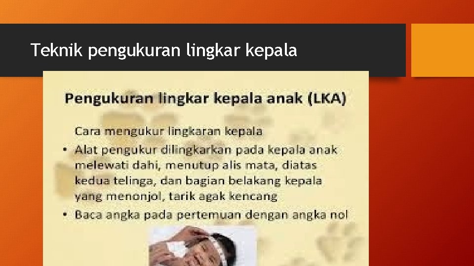 Teknik pengukuran lingkar kepala 