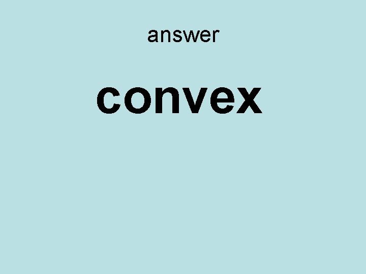 answer convex 