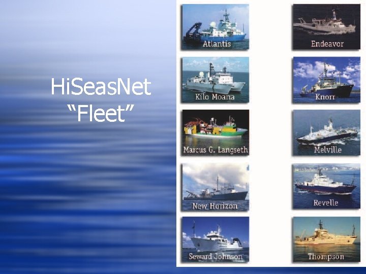 Hi. Seas. Net “Fleet” 