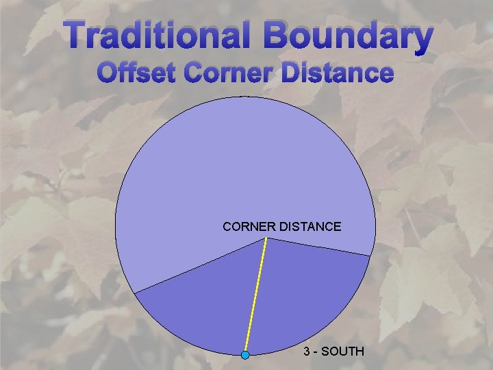 Traditional Boundary Offset Corner Distance 0 - NORMAL CORNER DISTANCE 3 - SOUTH 