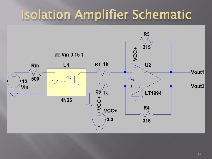 Isolation Amplifier Schematic 17 