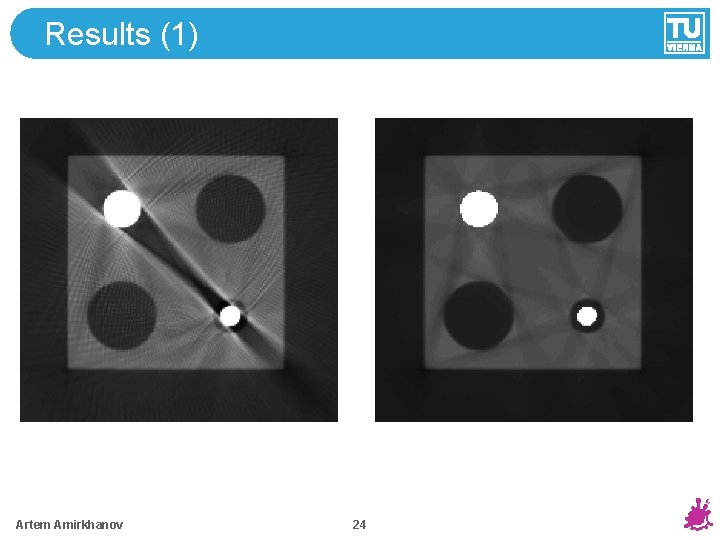 Results (1) Artem Amirkhanov 24 