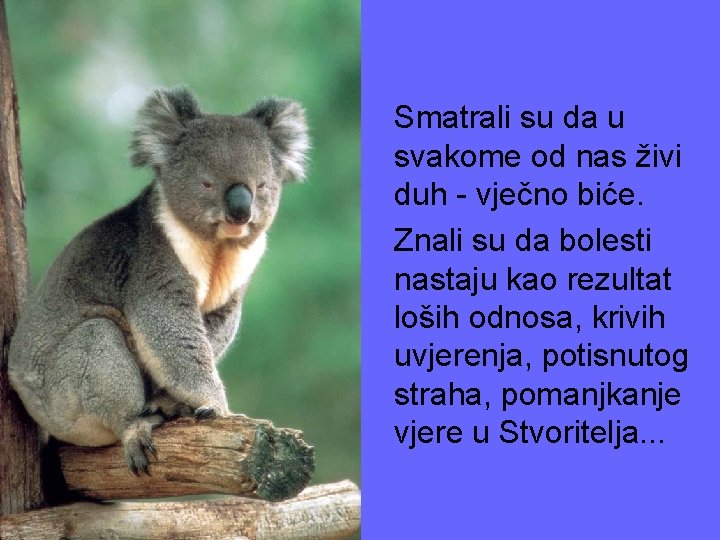 Smatrali su da u svakome od nas živi duh - vječno biće. Znali su