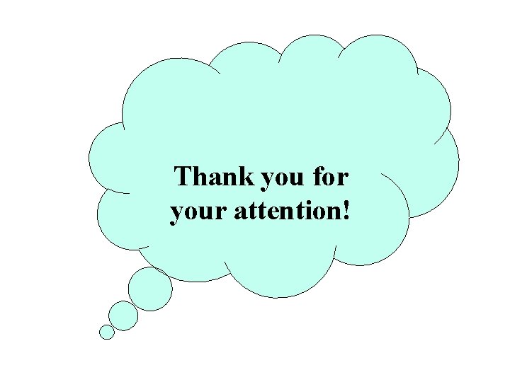 Thank you for your attention! 