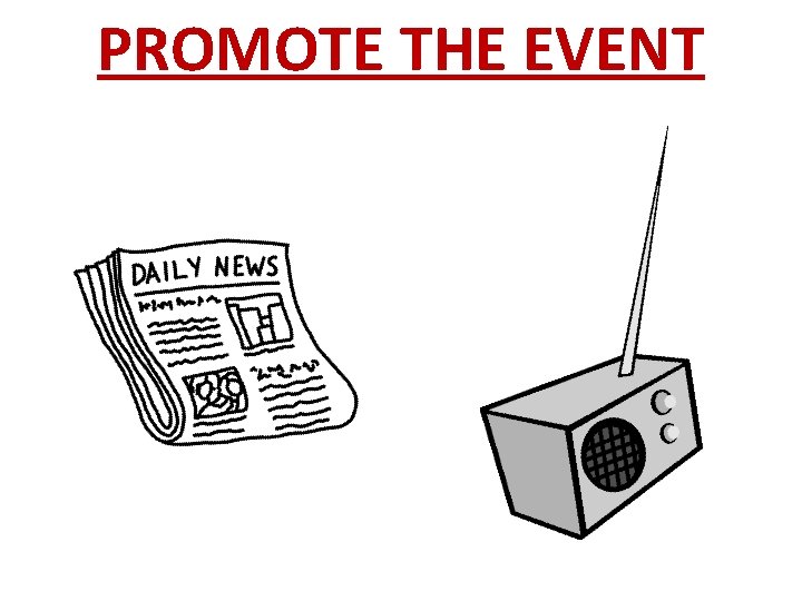 PROMOTE THE EVENT 