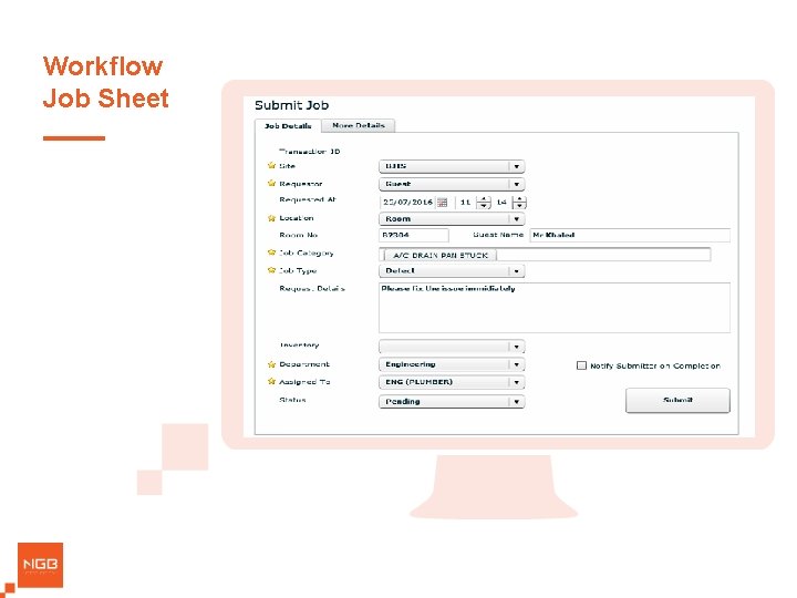 Workflow Job Sheet 