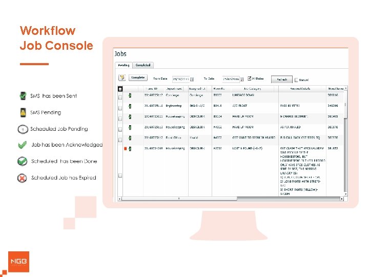 Workflow Job Console 