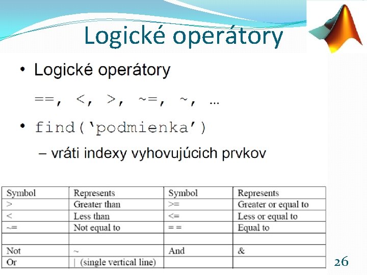 Logické operátory Základy počítačovej grafiky a spracovanie obrazu 2019/2020 26 