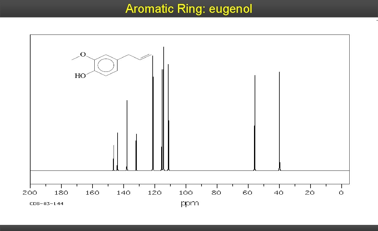 Aromatic Ring: eugenol 