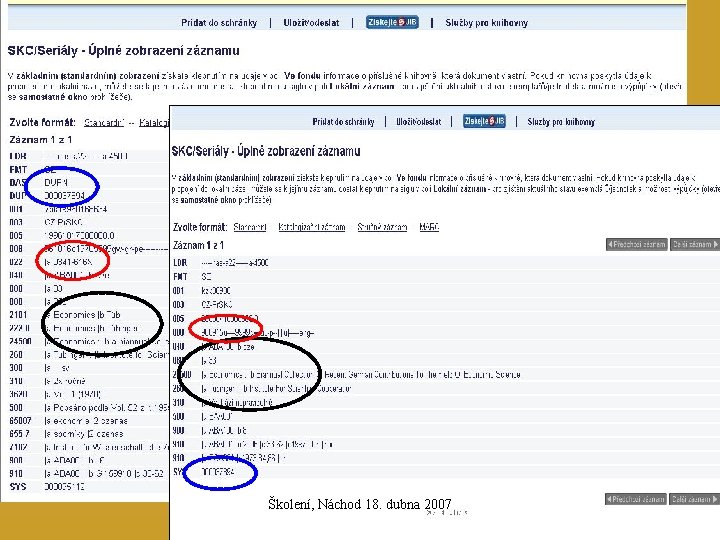 Školení, Náchod 18. dubna 2007 