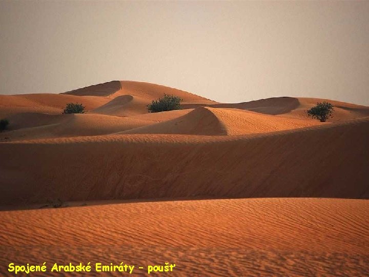 Spojené Arabské Emiráty – poušť 