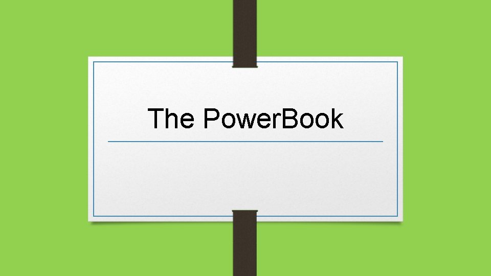 The Power. Book 