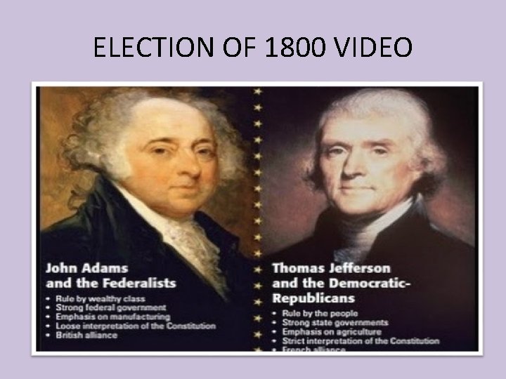 ELECTION OF 1800 VIDEO 