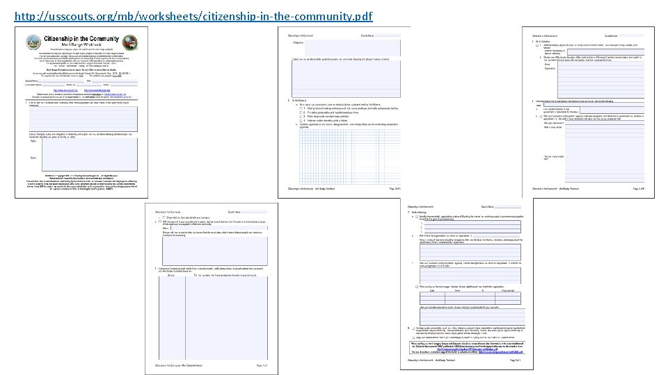 http: //usscouts. org/mb/worksheets/citizenship-in-the-community. pdf 