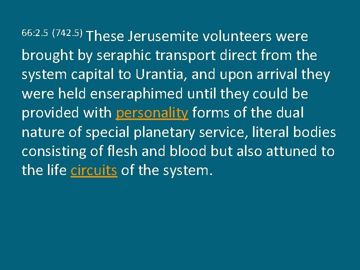 These Jerusemite volunteers were brought by seraphic transport direct from the system capital to