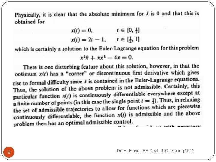 The Maximum Principle and Hamilton Jacobi Theory Optimal