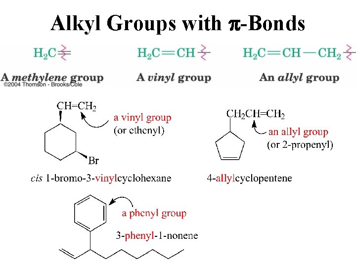 Alkyl Groups with p-Bonds 