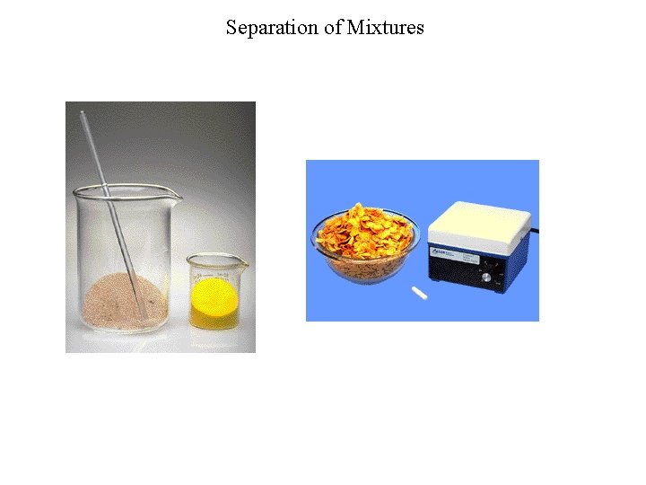 Separation of Mixtures 