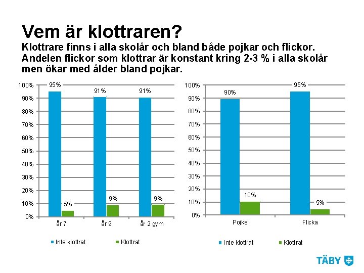 Vem är klottraren? Klottrare finns i alla skolår och bland både pojkar och flickor.