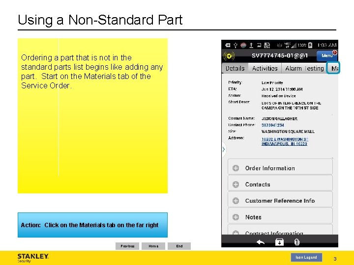 Using a Non-Standard Part Ordering a part that is not in the standard parts