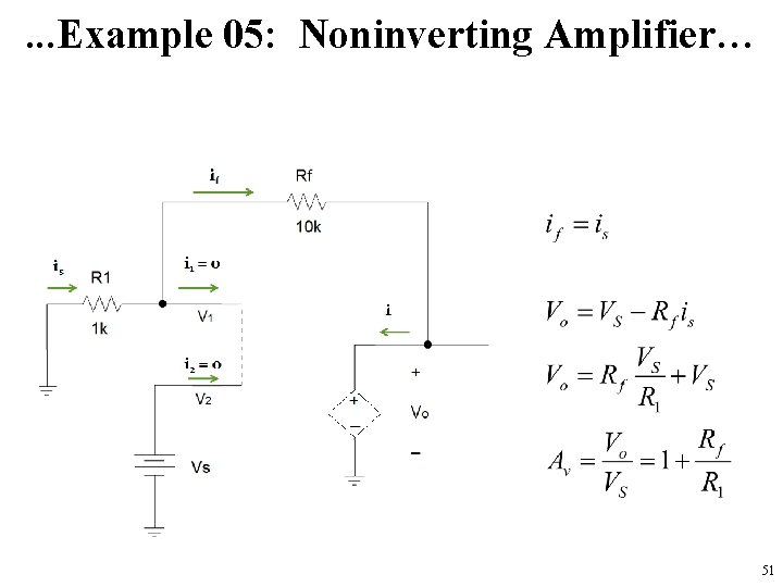. . . Example 05: Noninverting Amplifier… 51 
