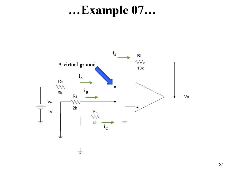 …Example 07… A virtual ground 57 