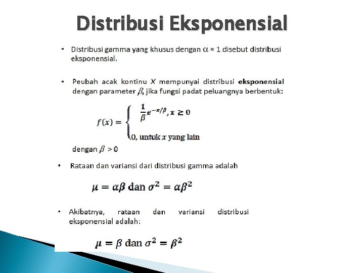 Distribusi Eksponensial 