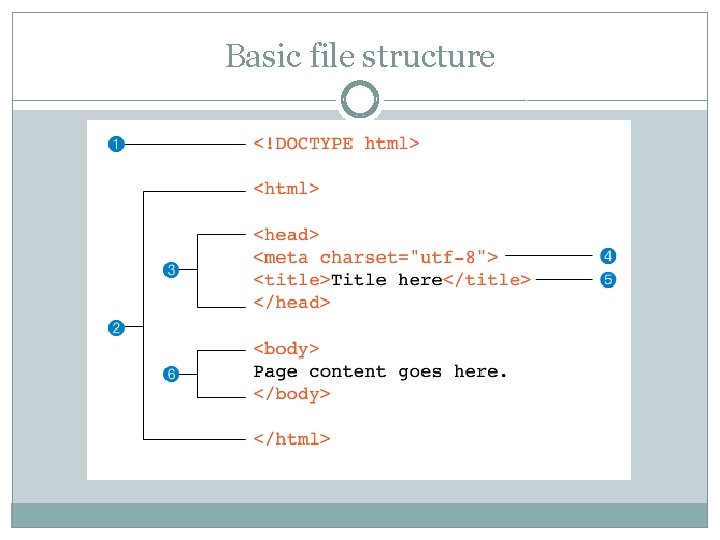 Basic file structure 