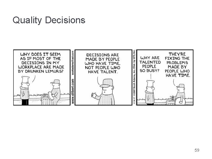 Quality Decisions 59 