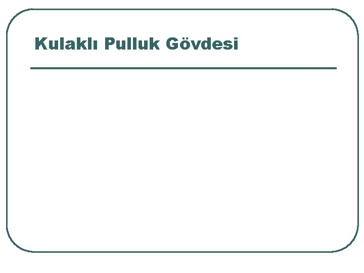 Kulaklı Pulluk Gövdesi 