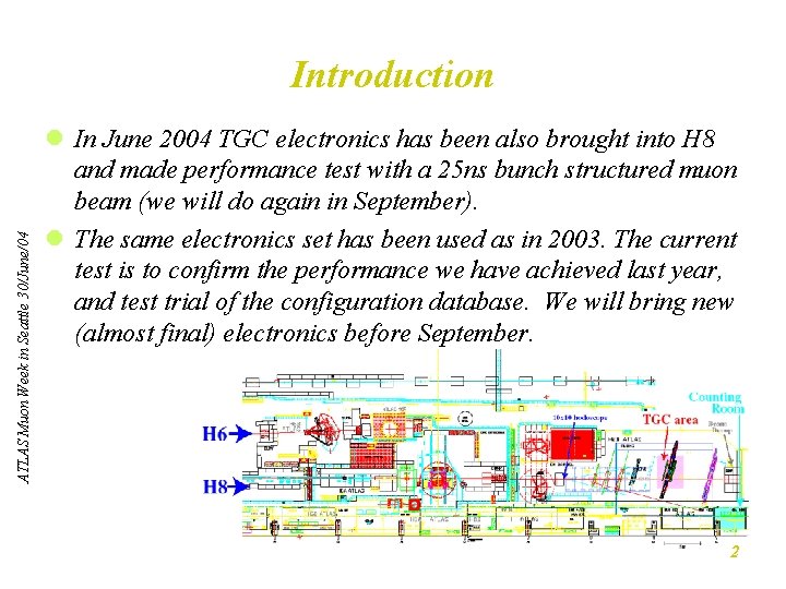 ATLAS Muon Week in Seattle 30/June/04 Introduction l In June 2004 TGC electronics has