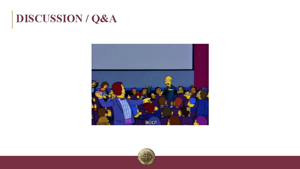 DISCUSSION / Q&A INFORMATION TECHNOLOGY SERVICES 