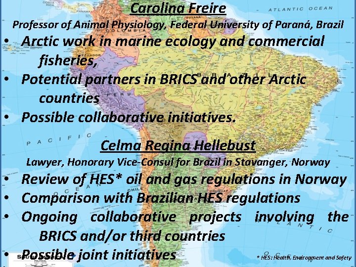 Carolina Freire Professor of Animal Physiology, Federal University of Paraná, Brazil • Arctic work