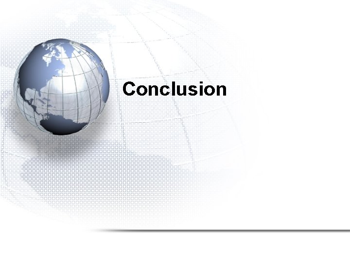 Conclusion Conclusion