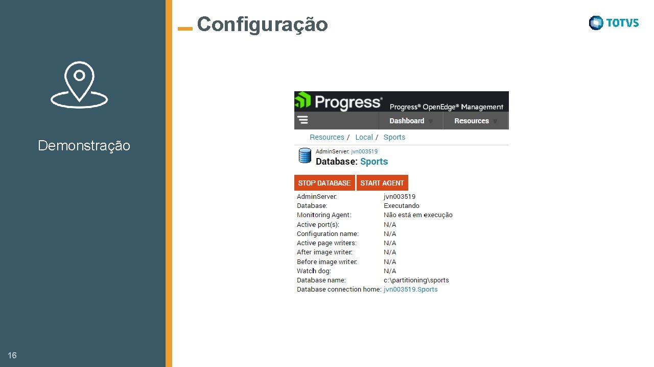 Configuração Demonstração 16 