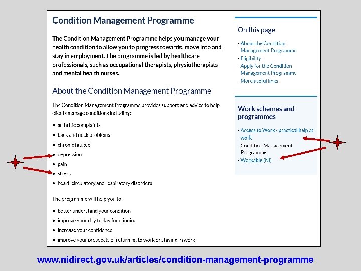 www. nidirect. gov. uk/articles/condition-management-programme 