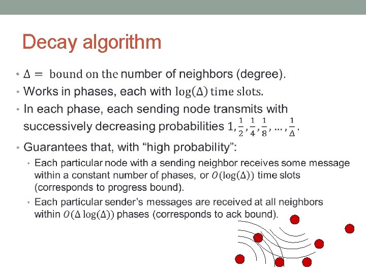 Decay algorithm • 