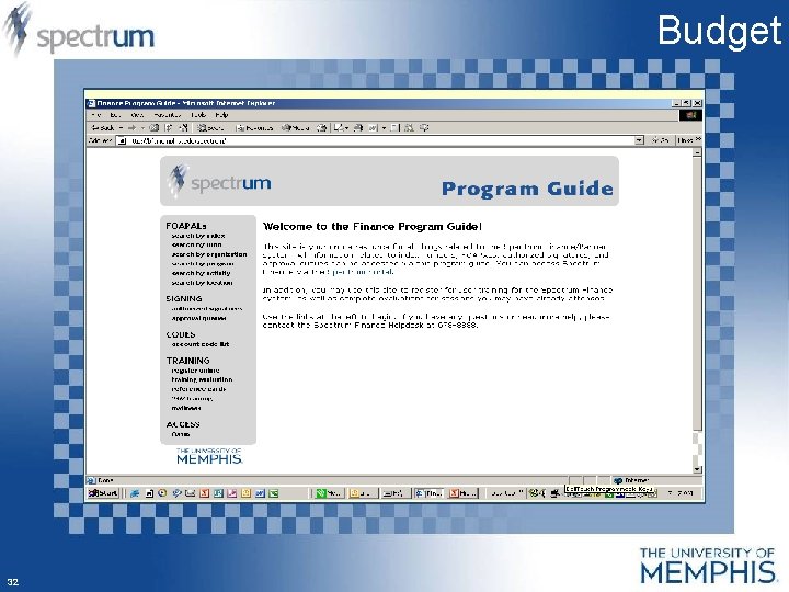 Budget 32 