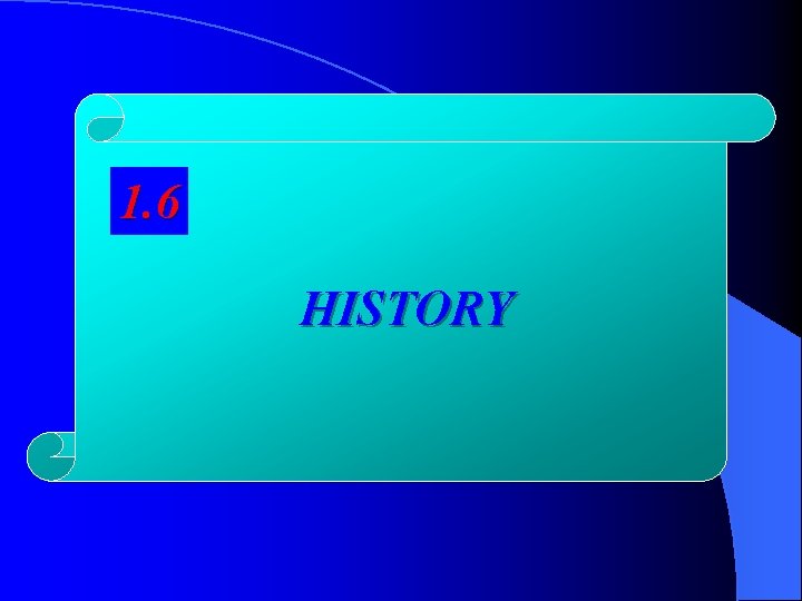 1. 6 HISTORY 