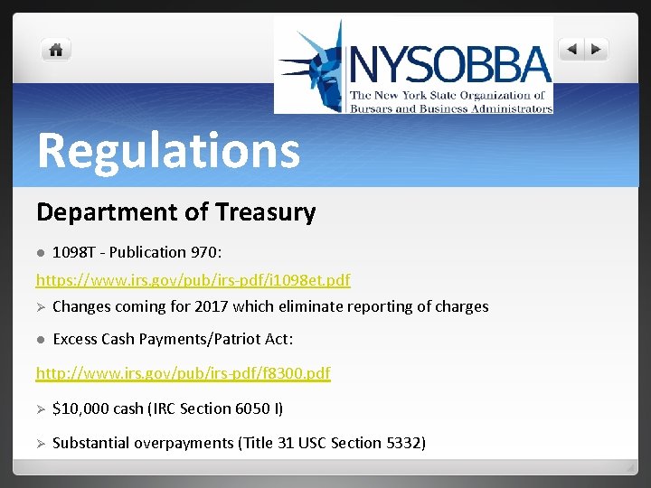 Regulations Department of Treasury l 1098 T - Publication 970: https: //www. irs. gov/pub/irs-pdf/i