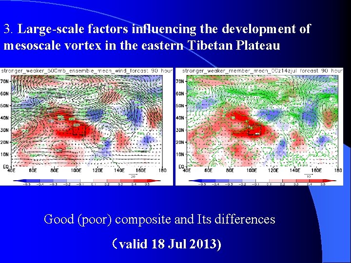 3. Large-scale factors influencing the development of mesoscale vortex in the eastern Tibetan Plateau