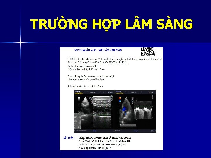 TRƯỜNG HỢP L M SÀNG 