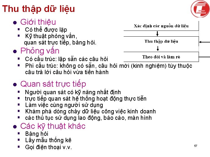 Thu thập dữ liệu l Giới thiệu § Có thể được lặp § Kỹ