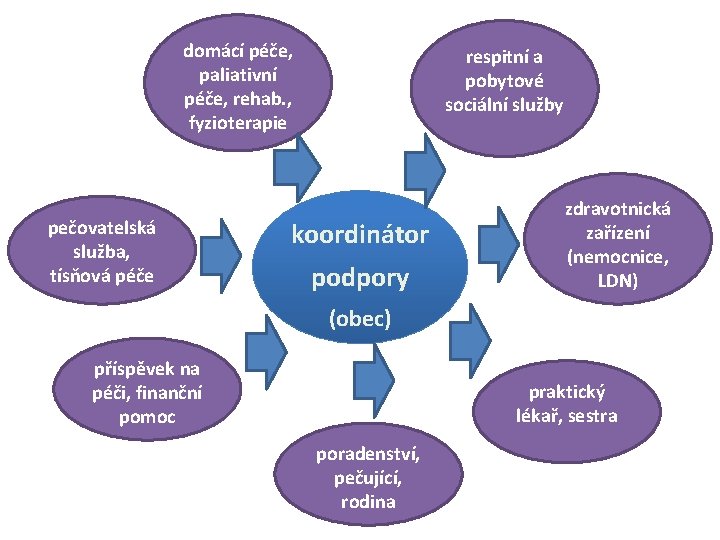 domácí péče, paliativní péče, rehab. , fyzioterapie pečovatelská služba, tísňová péče respitní a pobytové