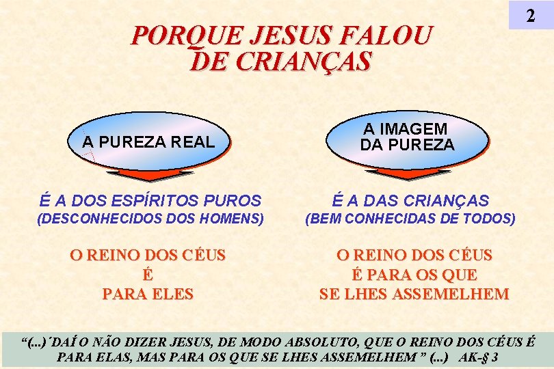 PORQUE JESUS FALOU DE CRIANÇAS A PUREZA REAL A IMAGEM DA PUREZA É A