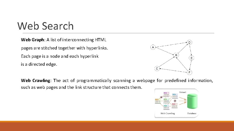 Web Search Web Graph: A list of interconnecting HTML pages are stitched together with Web Search Web Graph: A list of interconnecting HTML pages are stitched together with