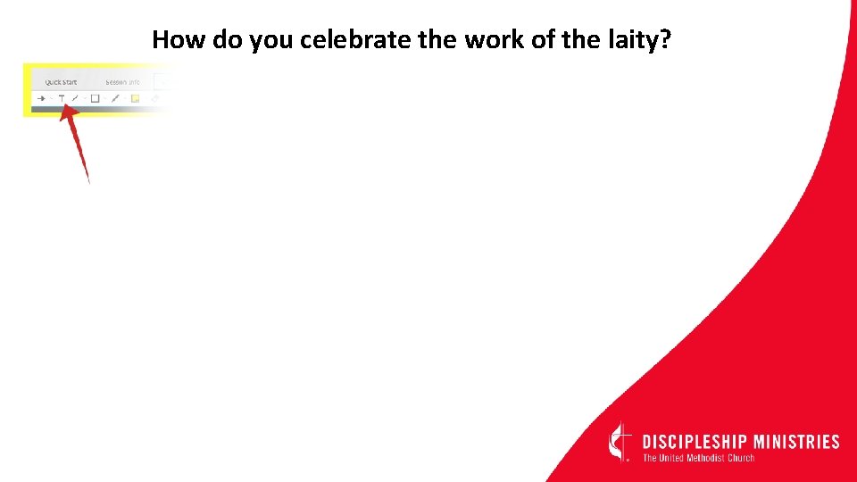 How do you celebrate the work of the laity? 